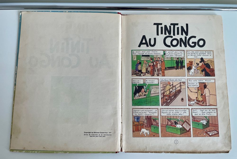 BD: Tim im Kongo - Ausgabe von 1947 - Top Zustand! – D'occasion à Zürich par tersus1981 2
