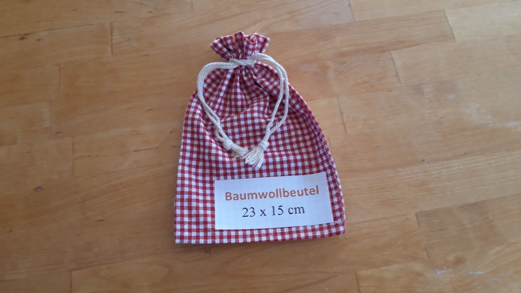 Tessuti: Baumwollbeutel 23x15 cm  Stoff Beutel – Nuovo e nell'imballaggio originale da Lömmenschwil venduto da ritalin01