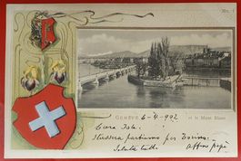 Prägekarte Genéve 1902