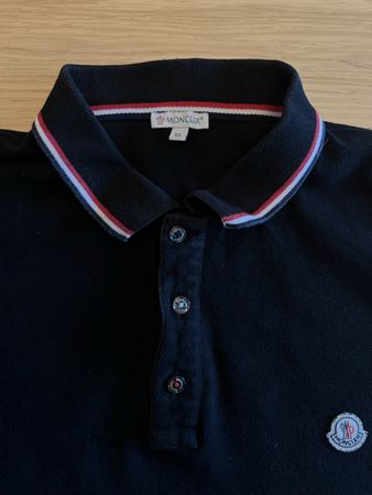 Moncler Poloshirt Herren, Grösse XL, schwarz