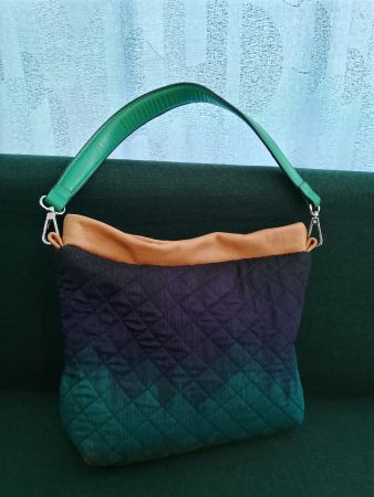 Stepp-Tasche von Sommerzeit mit Ledergriff