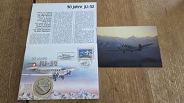 1989 999 Silber Medallie 50 Jahre JU-52