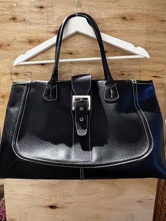 Schicke Tods Ledertasche schwarz Handtasche Vintage