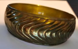 Armreif; Messing, Breite 3cm, D 7cm