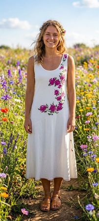 BLUMARINE Sommer Traum in Weiss Kleid Robe Dress Gr.38