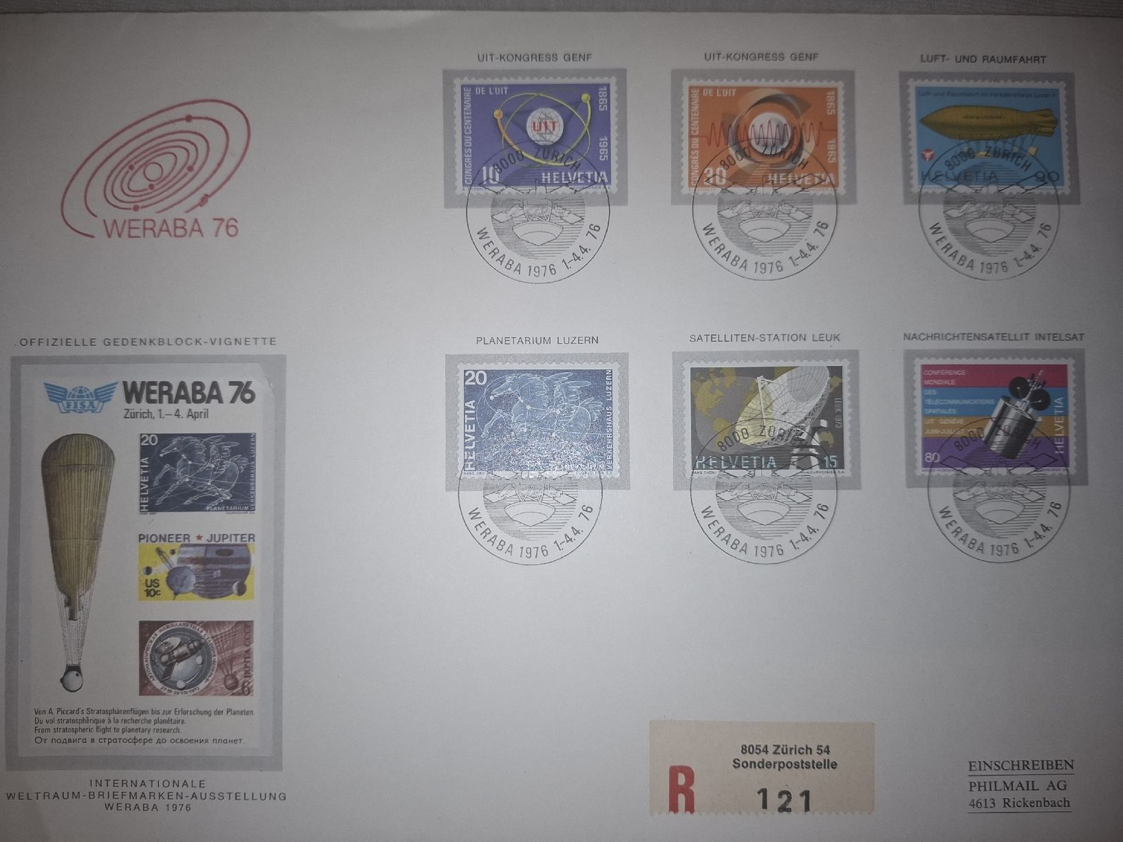 Tutti i francobolli: Weraba 1976  – Usato da Balgach venduto da SIMEON27