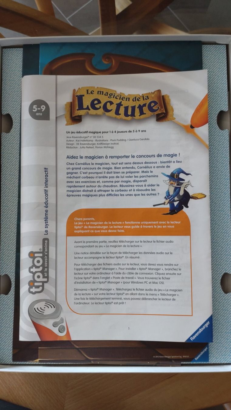 Ravensburger Spiele: Jeu Le magicien de la lecture Tiptoi Ravensburger 5-9 ans – Gebraucht aus Vuadens von Tsaberli1 1