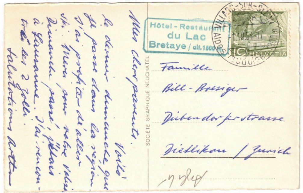 Ansichtskarten: Villars - Col de Bretaye – Gebraucht aus Binningen von Mountainrider 1