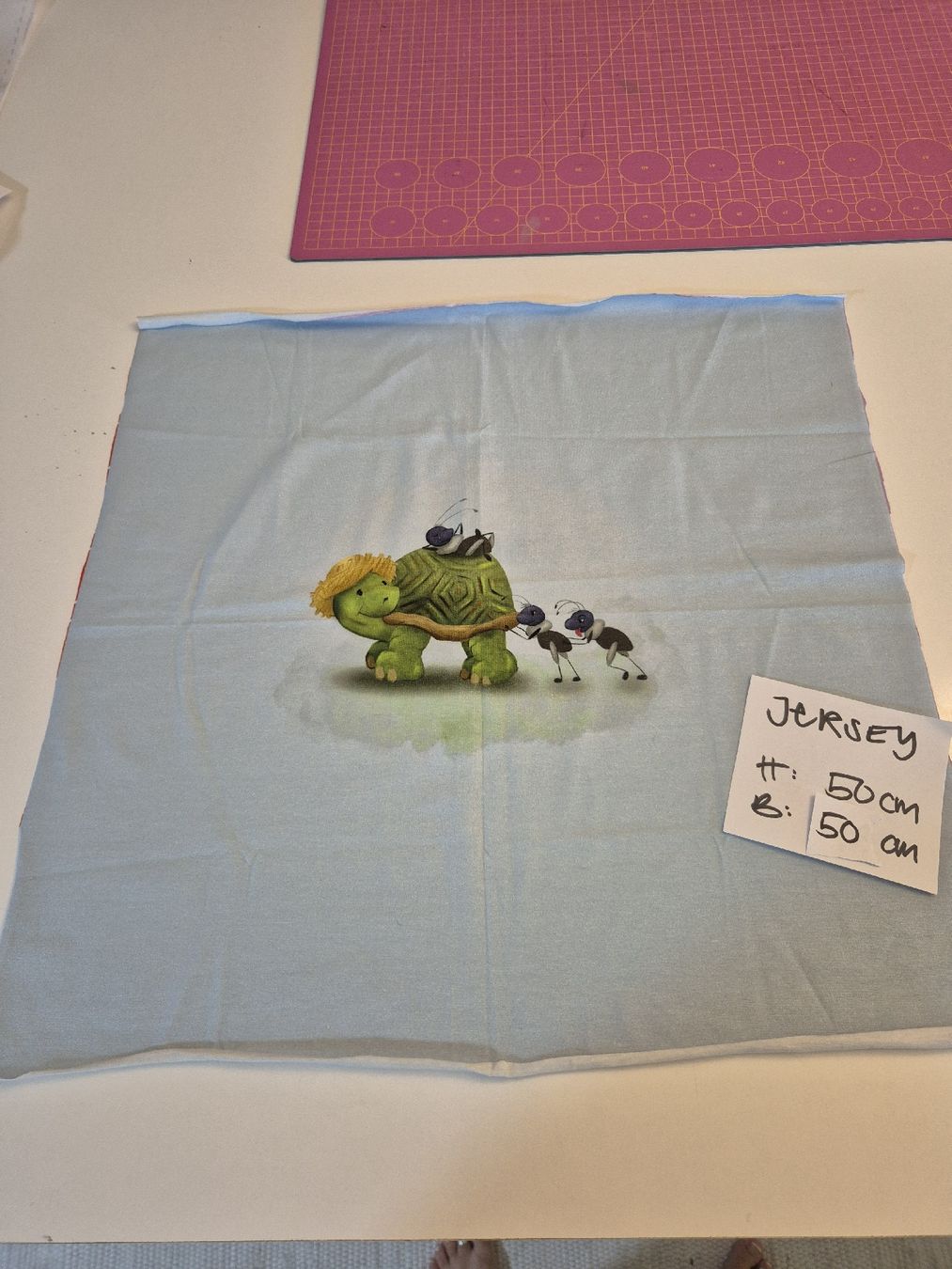 Stoffe: super süsses Jersey Panel Schildkröte mit Ameisen – Neu (gemäss Beschreibung) aus Wynigen von La_Talpa