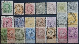 Belgien ex. Kat. 27-59 */gest. 1869/93 Kat. 242 Euro