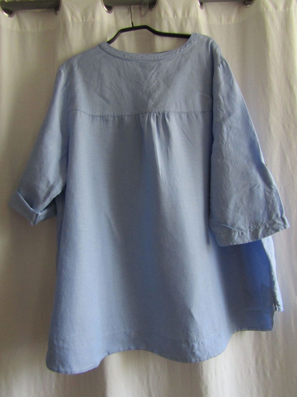 C&A Tuniche: Gr. 48/56, Leinentunika/Bluse Jeansblau – Usato da Schüpfheim venduto da Tbernd 1