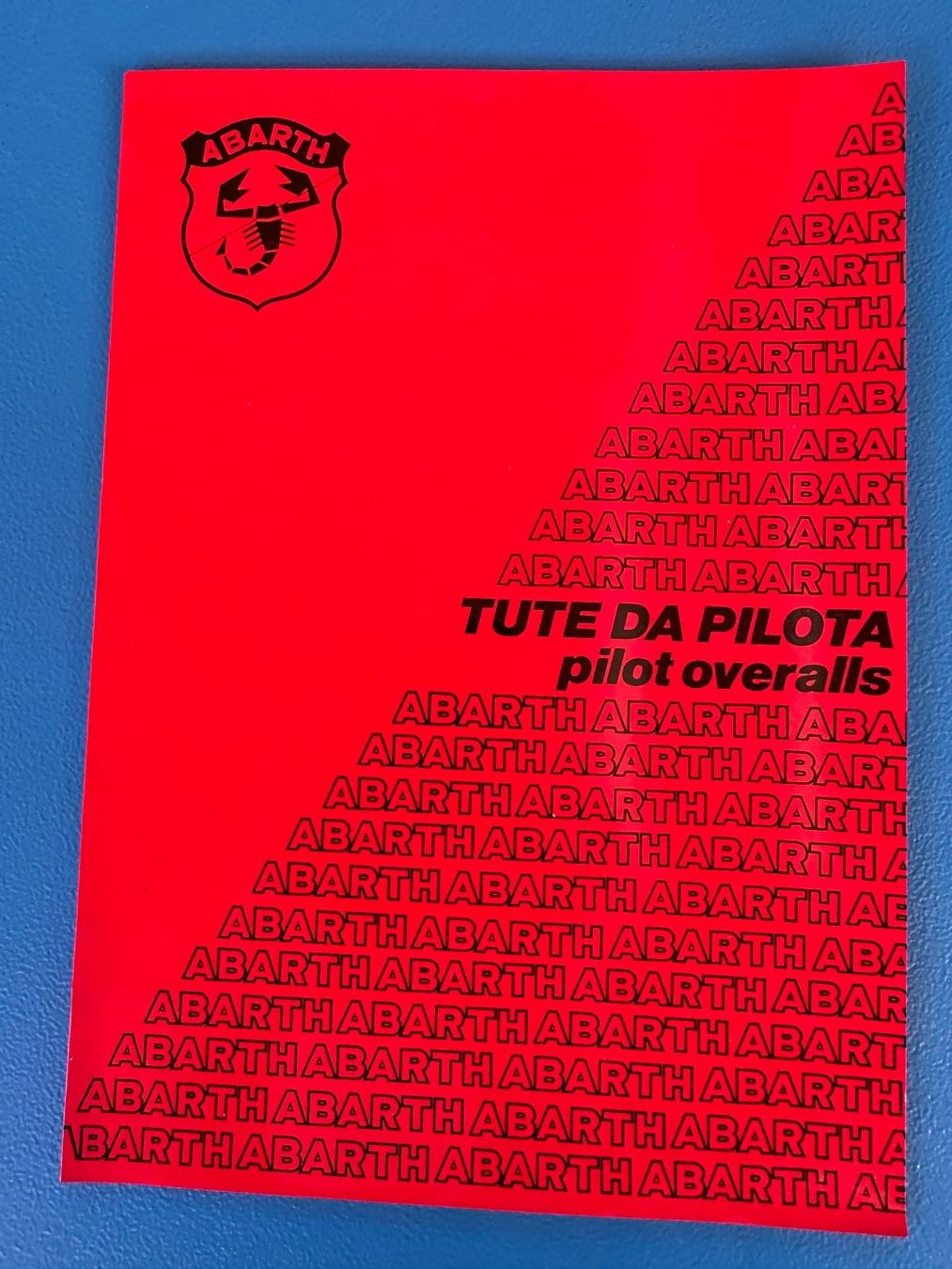 Documenti: ABARTH , Prospekt  Piloten  Overalls  1984 – Usato da Boswil venduto da pavo1