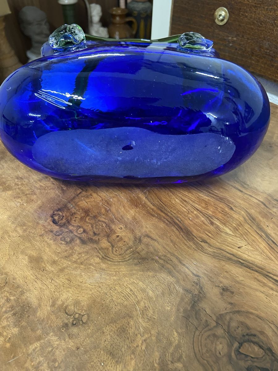 Murano Vasi & Recipienti: Blaue Glasvase Handtasche Form Murano? – Usato da Dietikon venduto da brocki-eyra 5