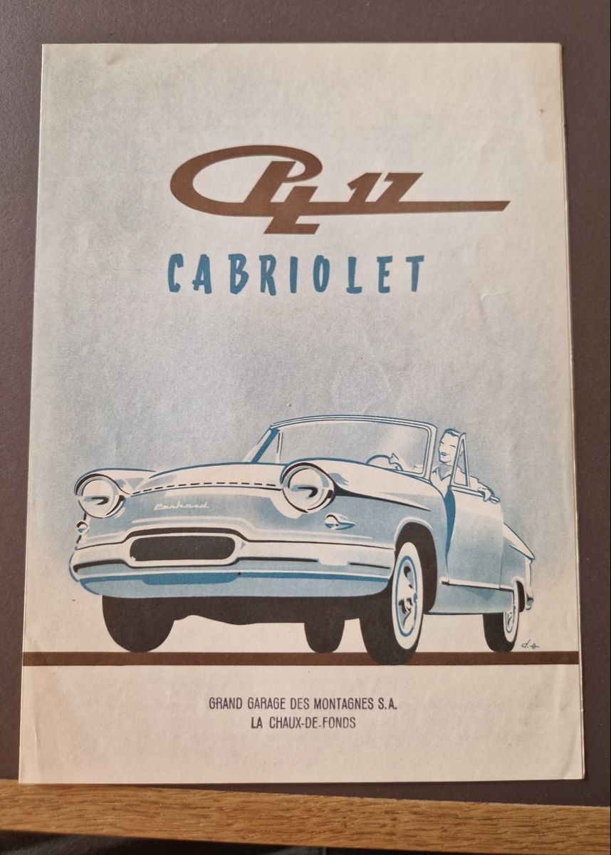 Panhard Documenti: Brochures Panhard PL17 – Usato da Le Vaud venduto da Balthasar 1