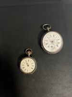 Taschenuhren 2 Stk. Silber 800er, defekt zur Reparatur