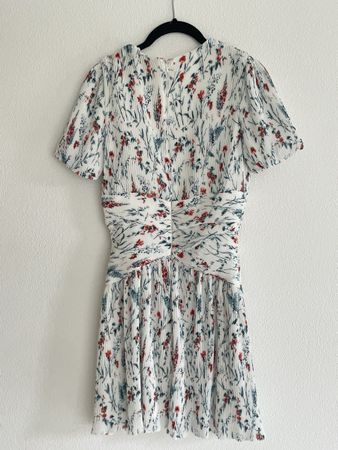 Maje Raison Pleated Dress Xs