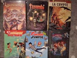 16 BDs: Les Schtroumpfs, Kid Paddle, Nelson, Spirou, etc