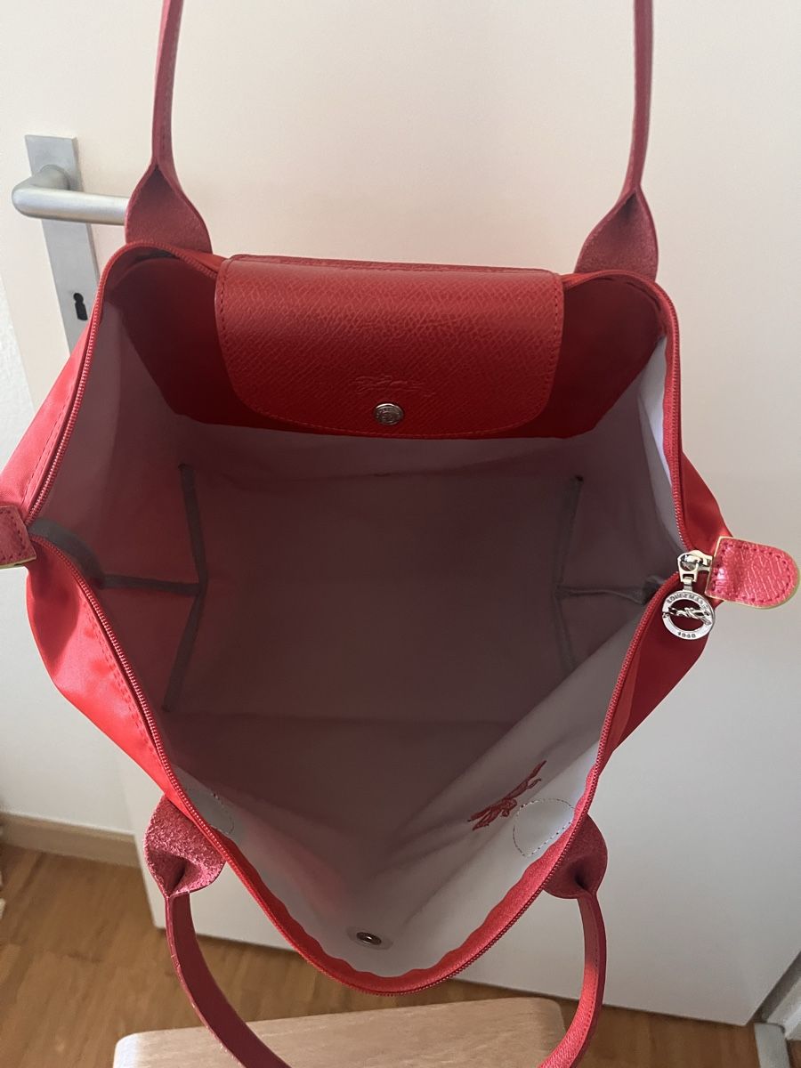 Longchamp Taschen für Damen: Longchamp le pliage taille L - neo rouge  – Gebraucht aus Lausanne von Cupcake.vanille 6
