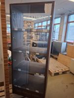 Vitrine Holz braun mit Glastür guter Zustand