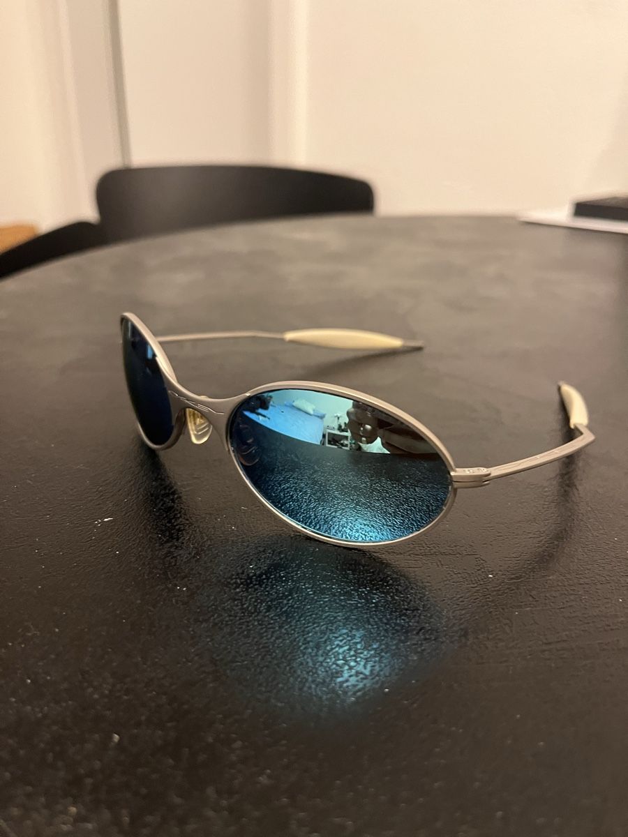 Oakley Occhiali & Lenti: Oakley E-Wire Sonnenbrille 1. Generation Silber blau – Usato da St. Moritz venduto da mat_h6q6 3