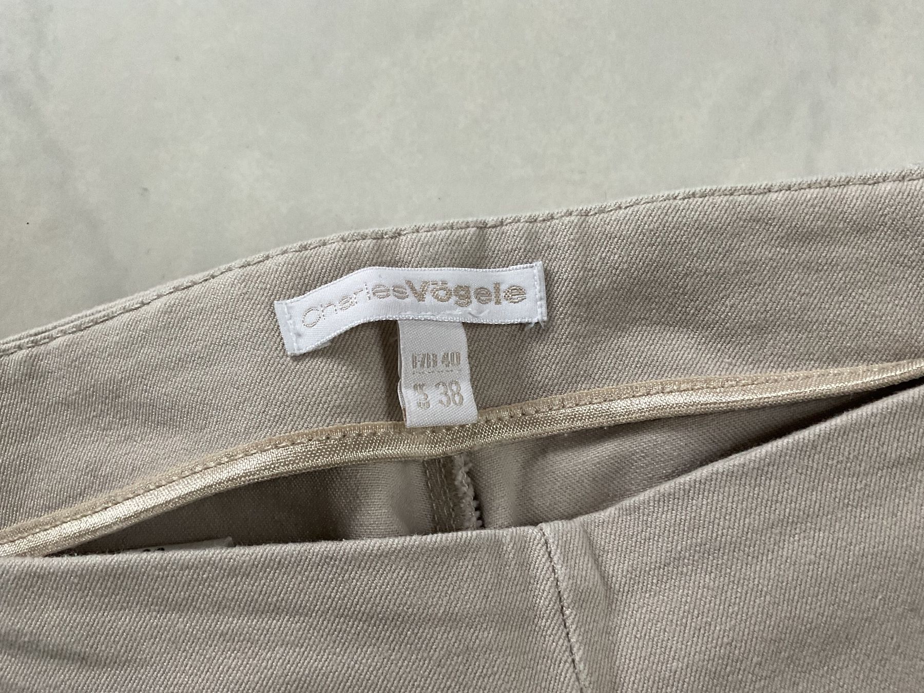 Hosen: Charles Vögele Hose, beige, Gr. 38 – Gebraucht aus Adliswil von bei_2b57 2