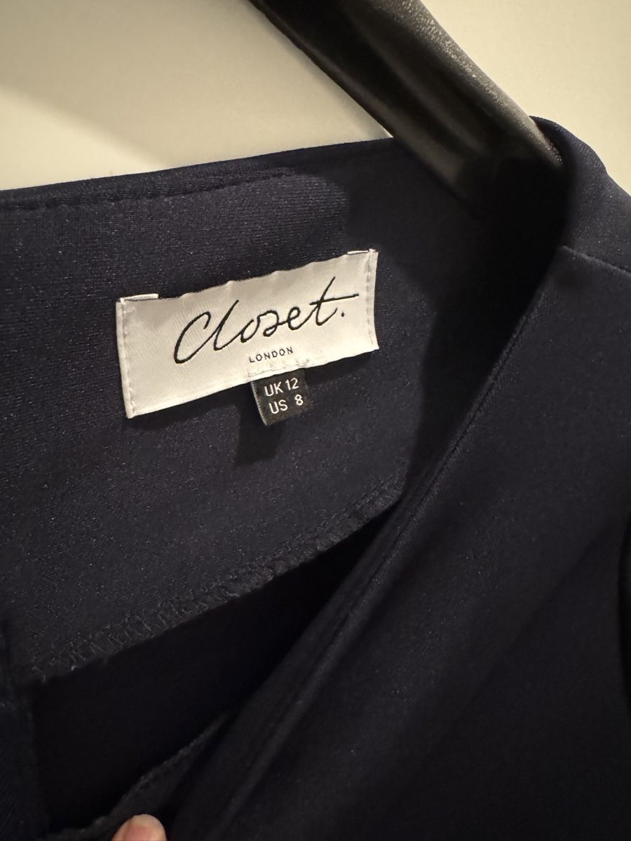 Vestiti: Dunkelblaues Kleid mit 3/4 Ärmeln – Usato da Regensdorf venduto da angie2810 1