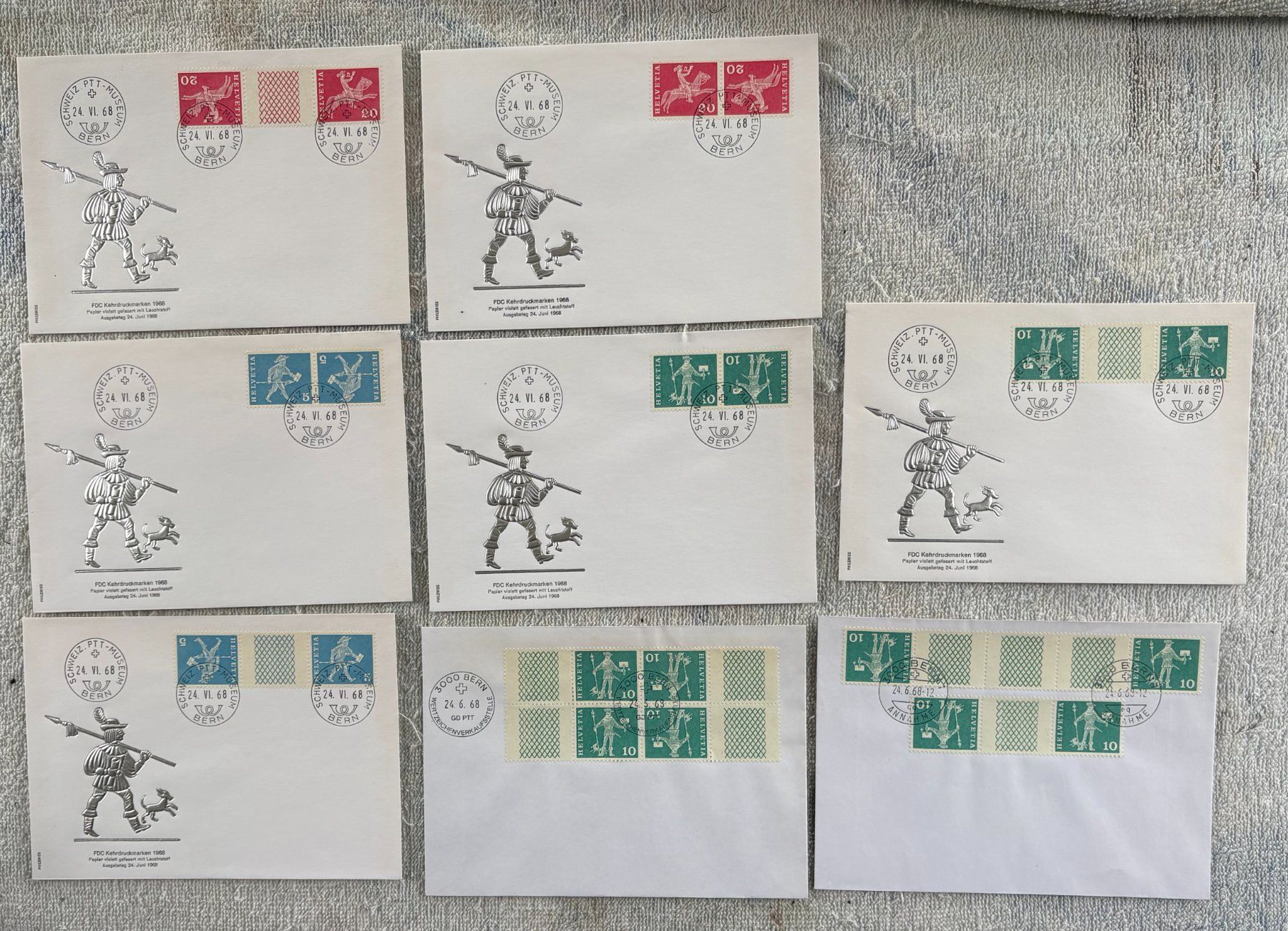 Alle Briefmarken: LOT FDC PTT – Gebraucht aus Ostermundigen von wini63