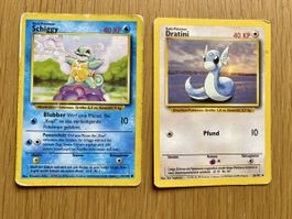 Pokémon Karten Schiggy 63/102, Dratini 26/102, Basis Set 99