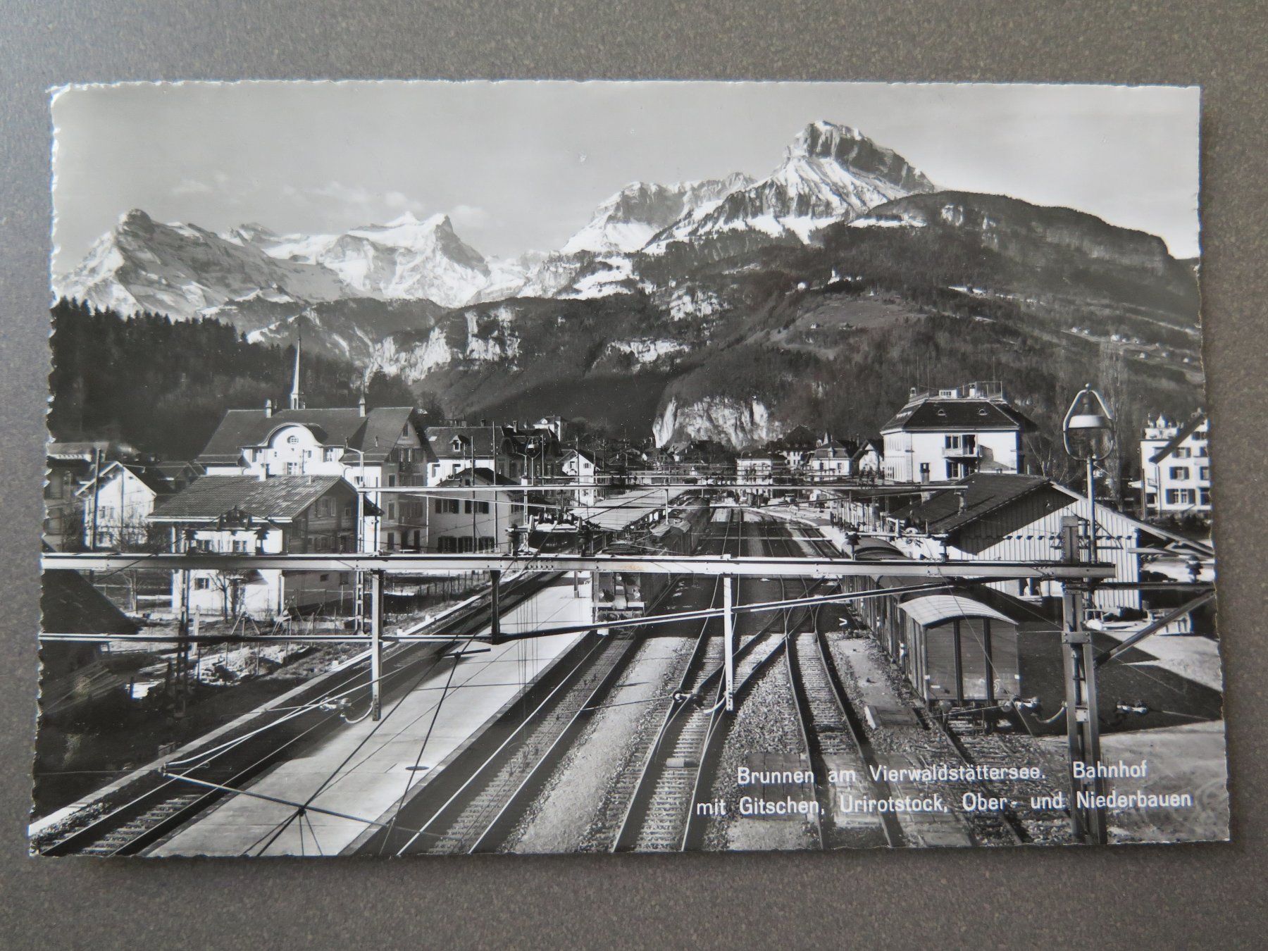 Ansichtskarten: BRUNNEN - BAHNHOF – Gebraucht aus Wittenbach von lipasal