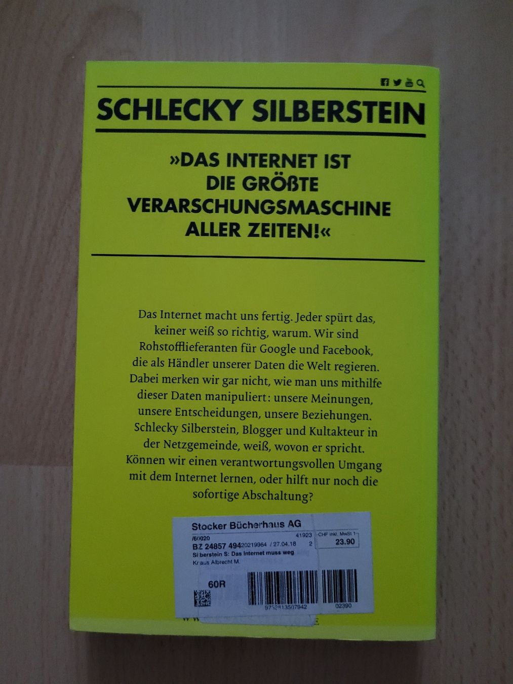 Libri: das Internet muss weg – Usato da Perlen venduto da Safari_23 1