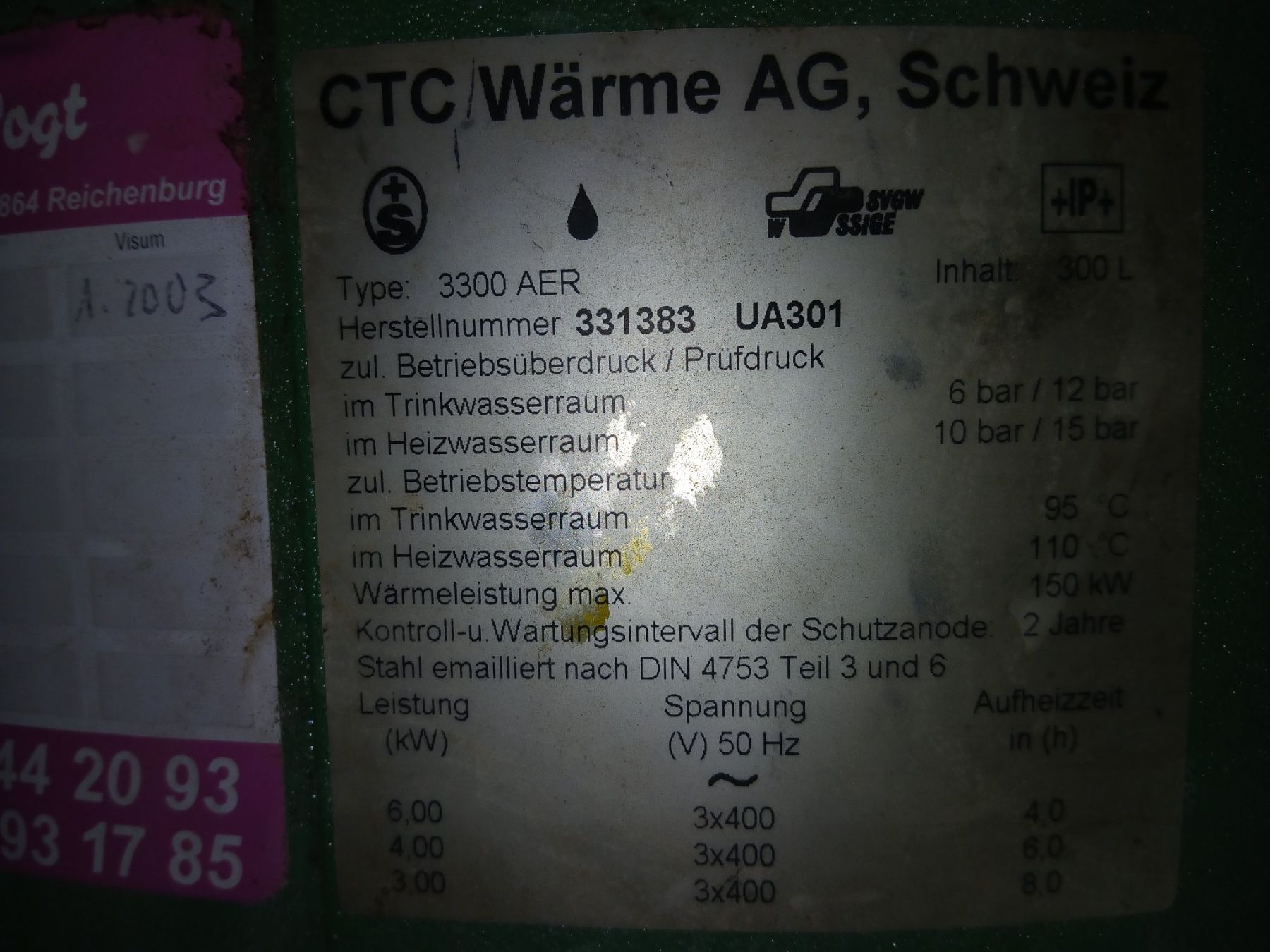Sanitari: Holzheizung Boiler – Usato da Bilten venduto da SchnyderSRA 1