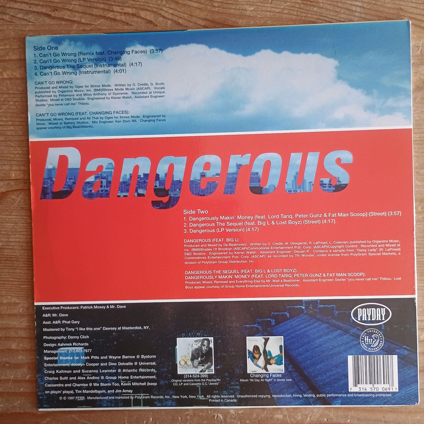 Dischi in vinile: O.C.-Can't Go Wrong/Dangerous 12" US-1997 1st PRESS VG++/VG – Usato da münchenstein venduto da karl_heinz_krasser 1