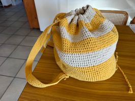 Tasche Rucksack Baden Strandsack Mode Häckeln Handmade