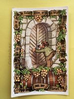 AK mit Wein Humor / Grüsse von der Mosel