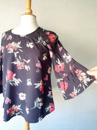 TUNIKA BLUSE FLORAL MULAYA S 36 Top ZU JEANS ROCK HOSE