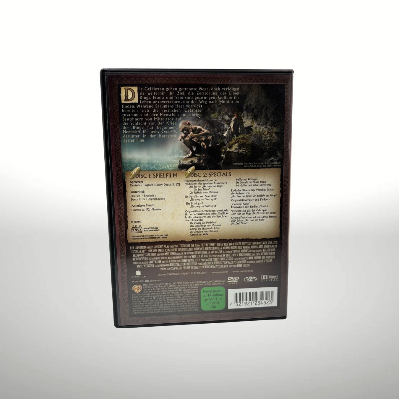 Tutti i DVDs: HERR DER RINGE - DIE ZWEI TÜRME – Usato da Rickenbach SO venduto da steinerhome 1