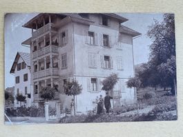 Echt Photo Karte / Luzern - Wohnhaus eines Bahn Beamten 1908