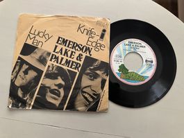 EMERSON LAKE PALMER rare Lucky man Single Kult Progressive