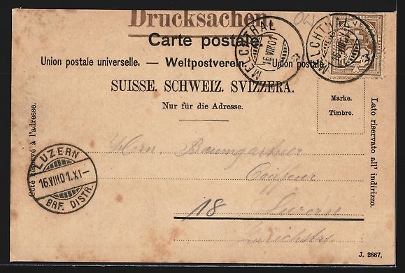 Cartoline postali: AK Melchtal, Gesamtansicht, 1901 – Usato da Berlin venduto da bartko-reher 1