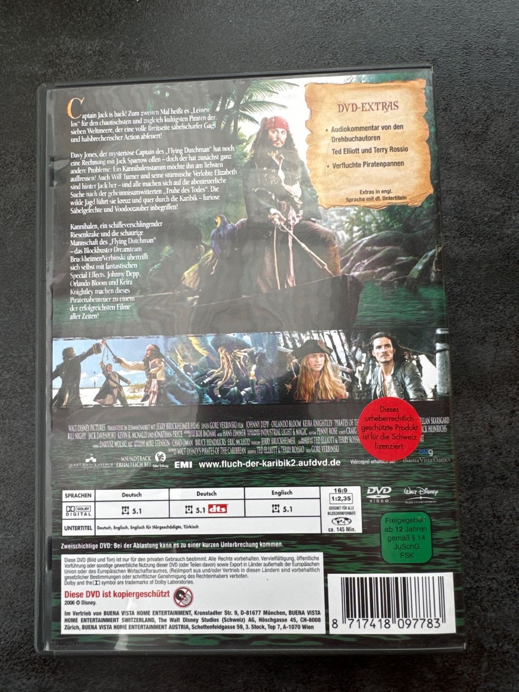 Tutti i DVDs: Fluch der Karibik 2 – Usato da Zollbrück venduto da playboy_1995 1