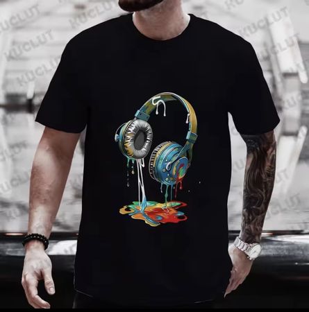 Stylisches Kopfhörer Shirt - L —> NEU!
