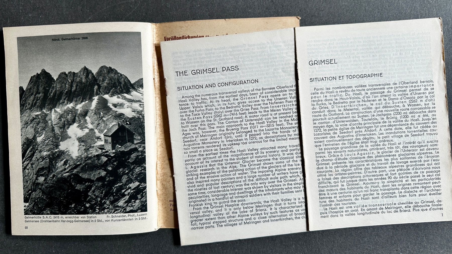 Cartine & Atlanti: Schweizerische Alpenposten: Grimselpass. – Usato da Zürich venduto da allp 7