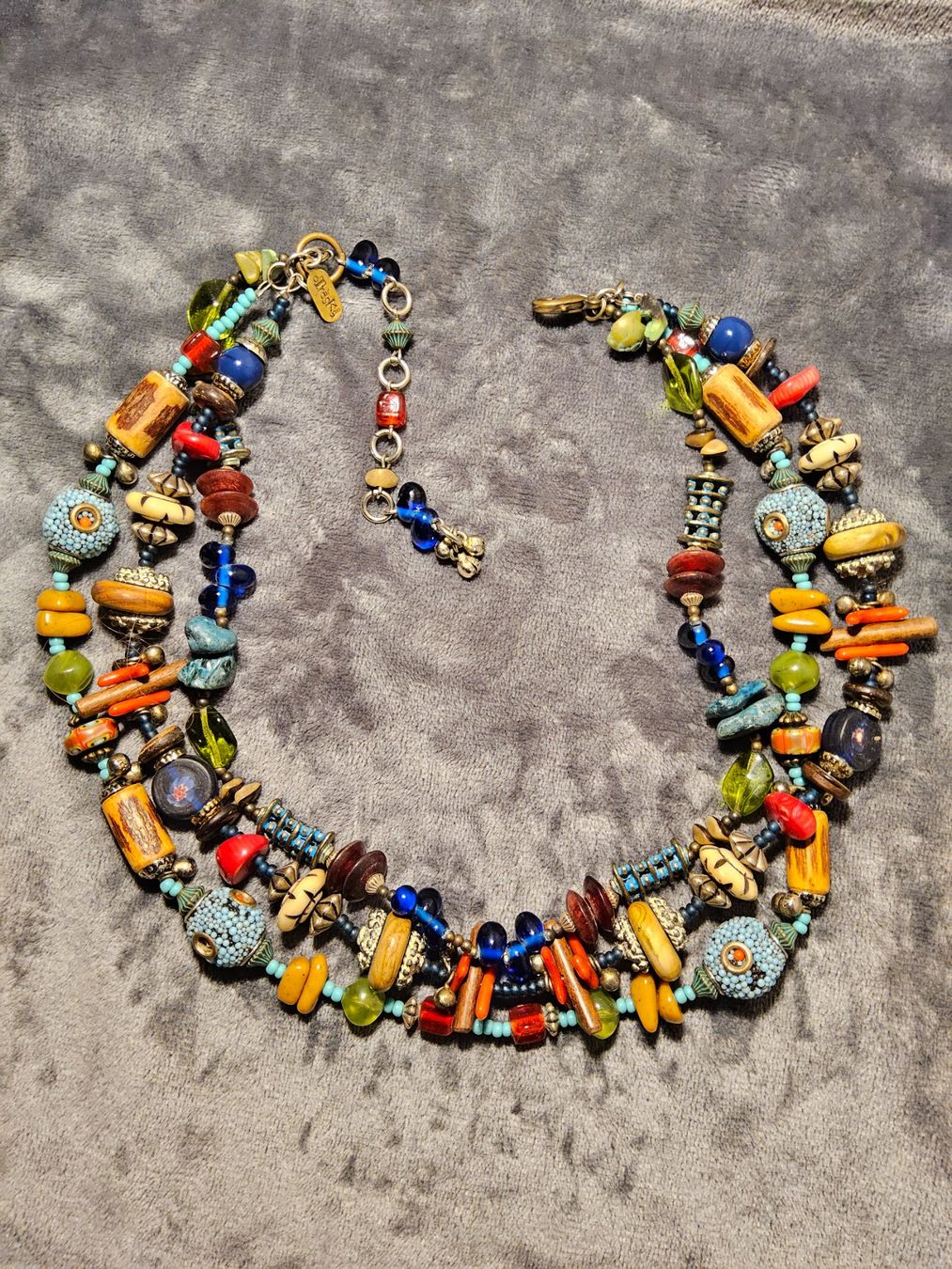 Catenine: Vintage Boho Statement Halskette Collier Otreska – Usato da Zürich venduto da SciTec 9