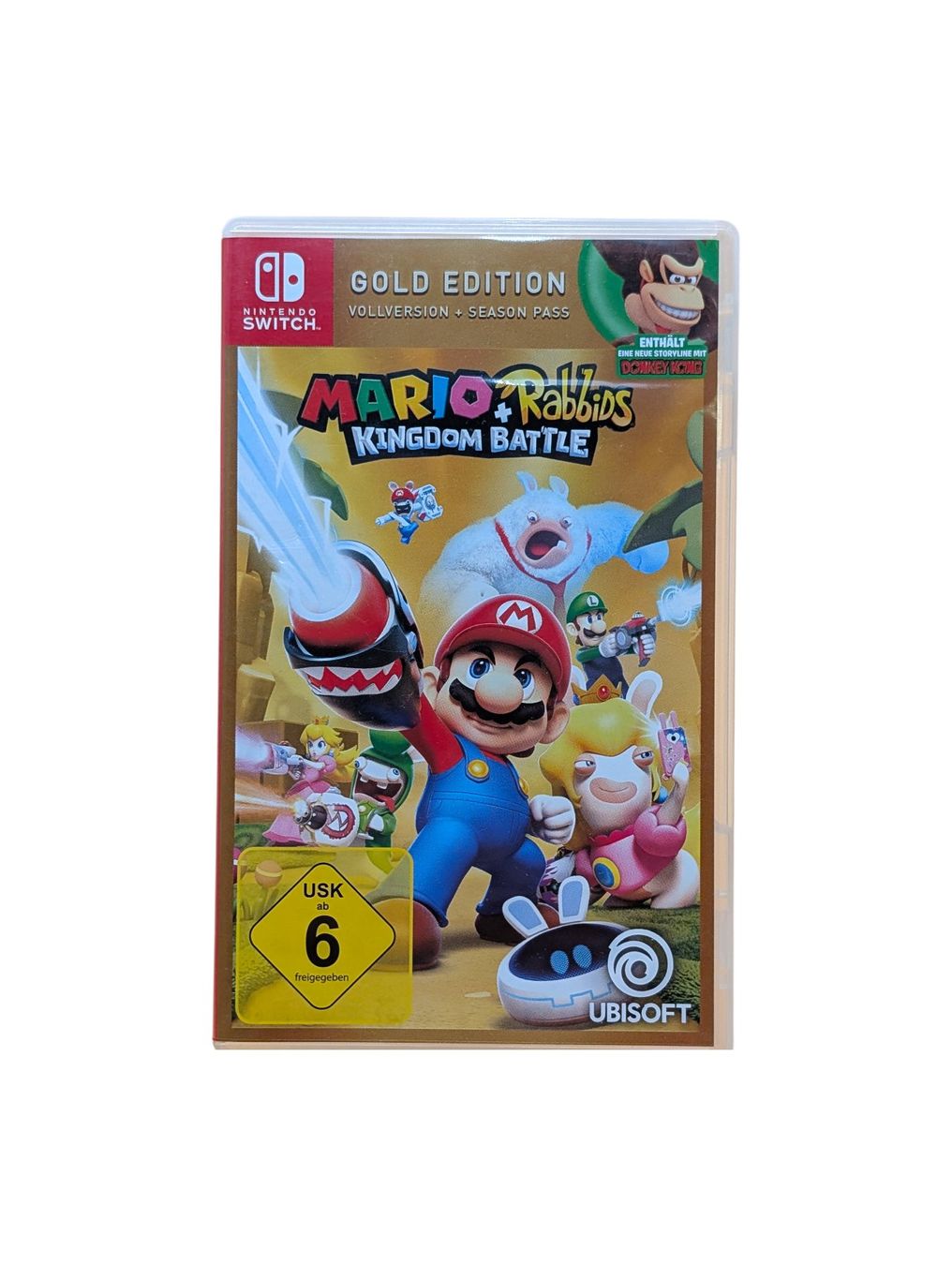 Nintendo Giochi: Mario + Rabbids Kingdom Battle Gold Edition Nintendo Switch – Usato da Domat/Ems venduto da IsseldorsShop