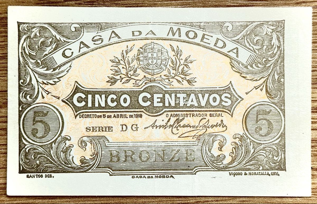 Banconote: 5 Centavos Portugal 1918!!! – Usato da Oberentfelden venduto da NunoLouro
