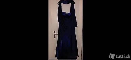 dunkelblaues abendkleid gr. L