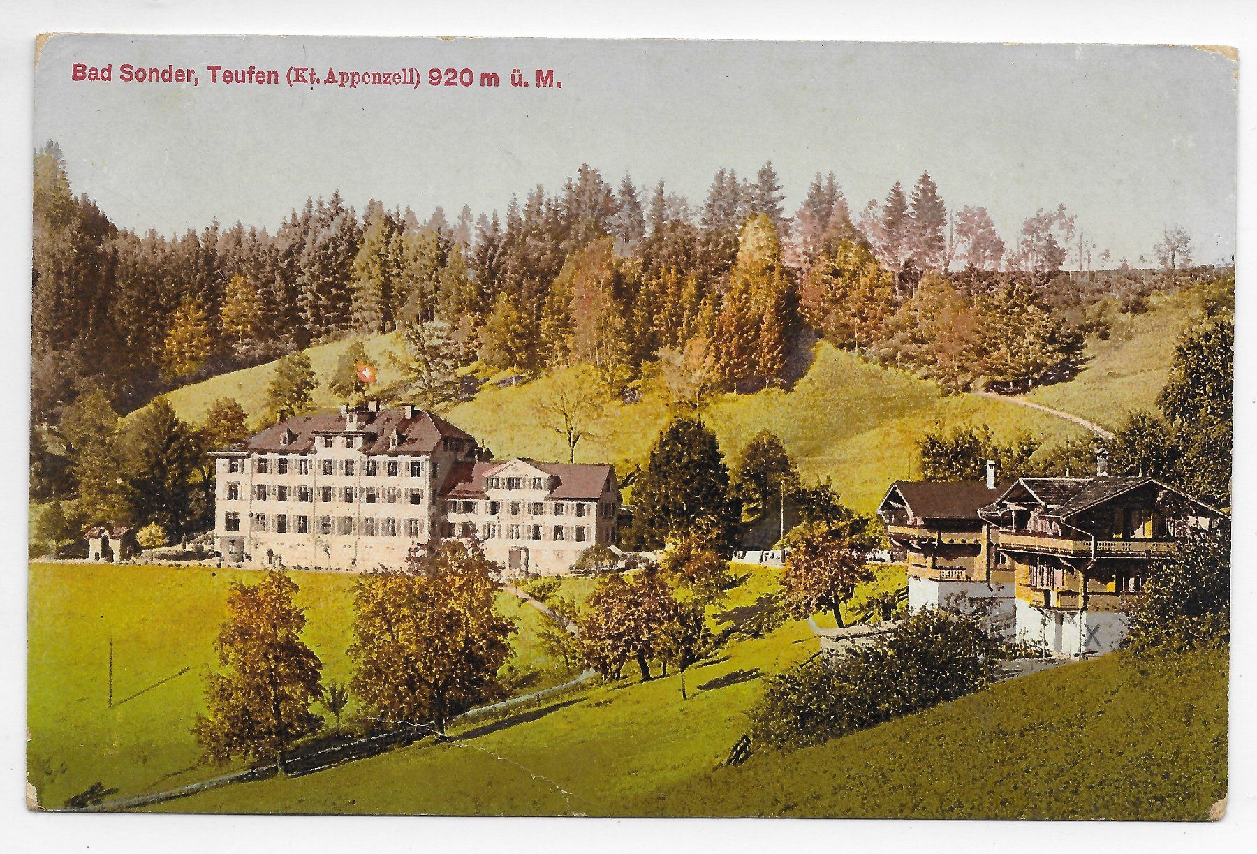 Cartoline postali: Bad Sonder, Teufen – Usato da Hefenhofen venduto da Richsalz
