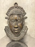 Antike Bronze-Maske, Afrika, tolles Deko-Objekt 45cm