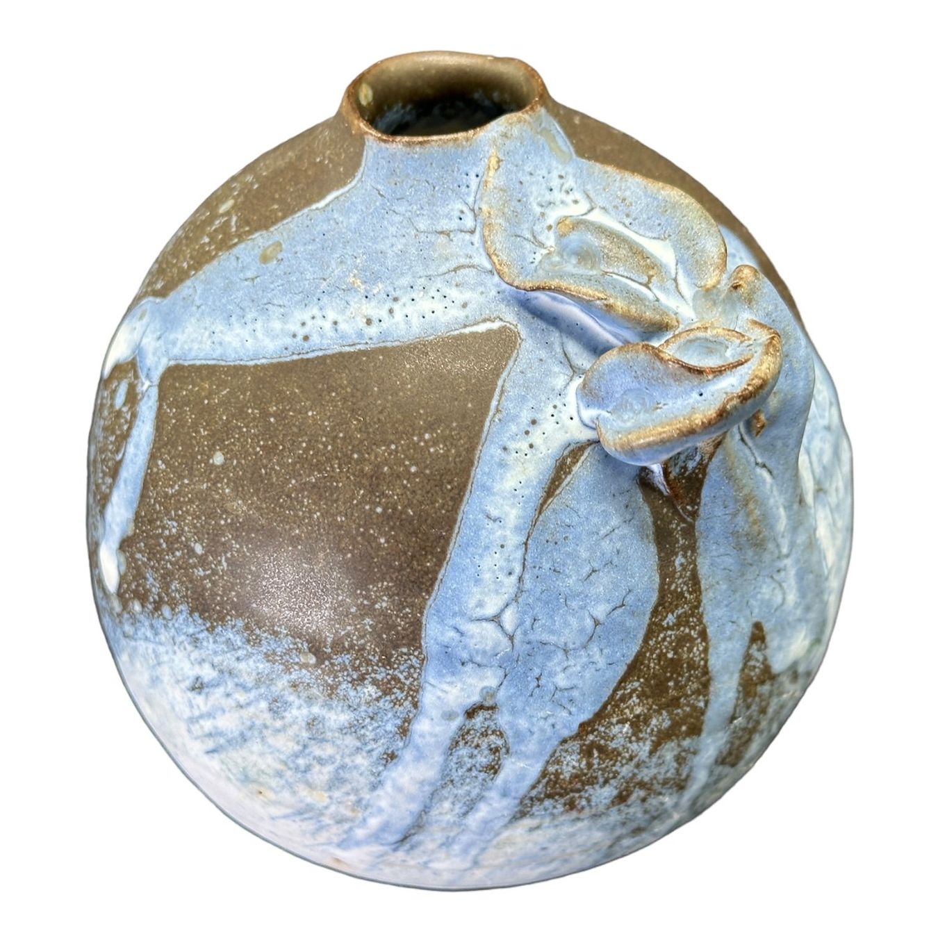 Vasen & Gefässe: Vase en grés d'art émaillé motif végétal – Gebraucht aus Morges von vintix 2