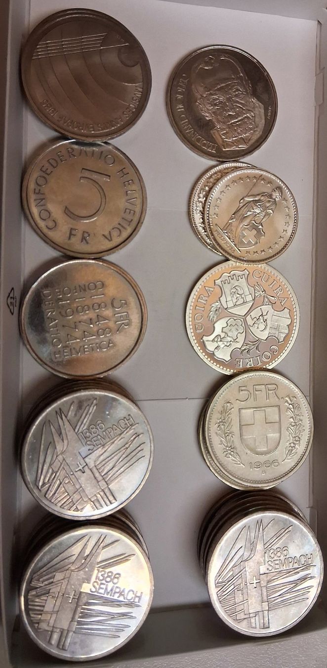Tutti le monete: 5 liber Lot von 29.Stck – Usato da Walenstadt venduto da apropo 4